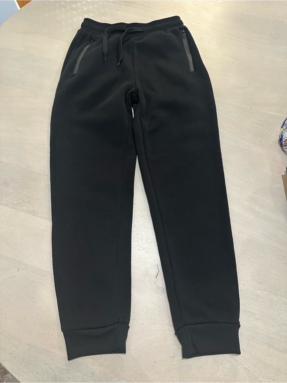 Pure Champ. 3 pairs. Classic Black, Gray, Blue Zip-Pocket Jogger Sweatpants